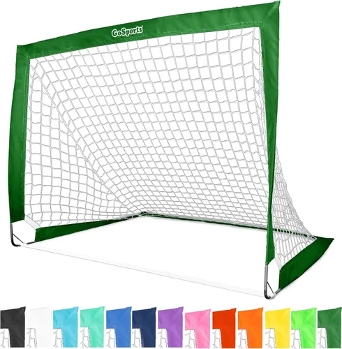 Vista 14 de GoSports - Arcos de fútbol portátiles para niños, 13 opciones de color, elige 4 x 3 pies o 6 x 4 pies, redes desplegables de tono