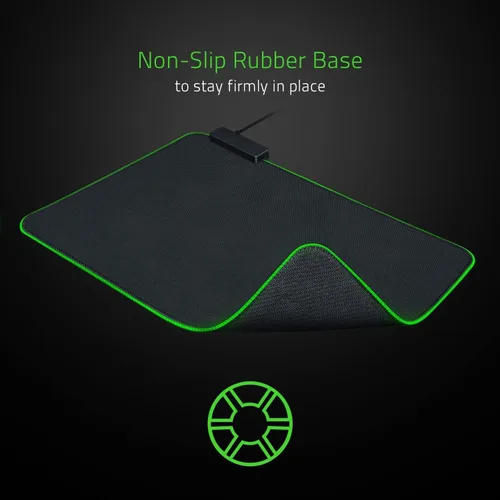 Vista 6 de Razer Goliathus Chroma - Alfombrilla de mouse suave para juegos con superficie de tela microtexturizada, optimizada para todos los ajustes
