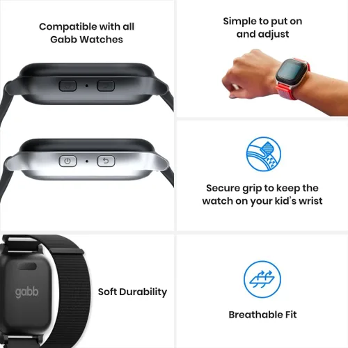 Vista 6 de Gabb Correa deportiva para reloj: correa de repuesto para reloj inteligente con , transpirable, lavable, se adapta a todos los relojes, ajustable