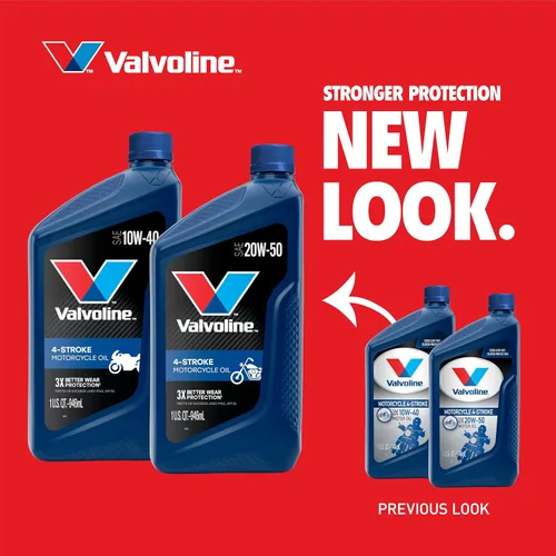 Vista 3 de Valvoline Aceite de motor de motocicleta de 4 tiempos 10W-40, 1 cuarto de galón