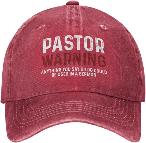 Vista 20 de Regalos de agradecimiento para pastores, regalos para pastores para hombres, sombrero de advertencia para pastor, gorra de advertencia para pastor