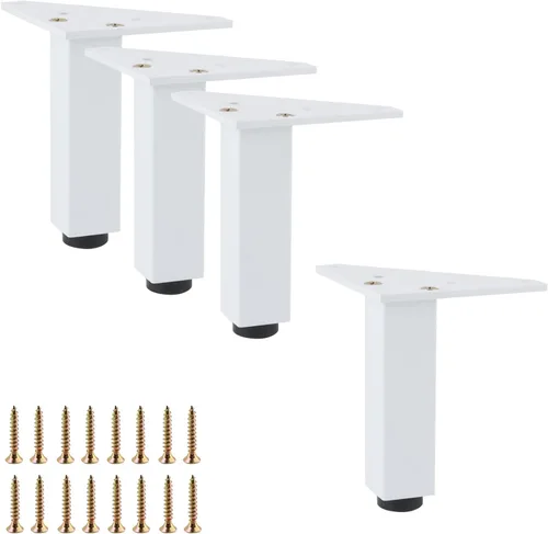 Vista 22 de Geesatis Patas de mesa ajustables resistentes de 10 pulgadas, 4 patas Negro