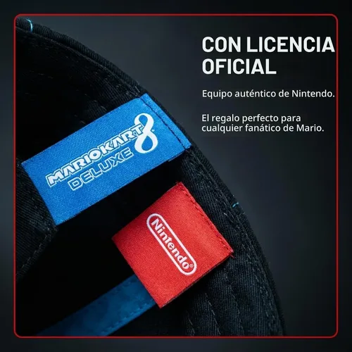 Vista 8 de Nintendo Boys' Nintendo Boys' Baseball Cap Pop 3d negro