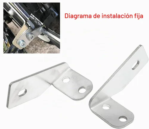Vista 2 de Soportes de soporte de riel de alforja Fender Strut para Harley Touring