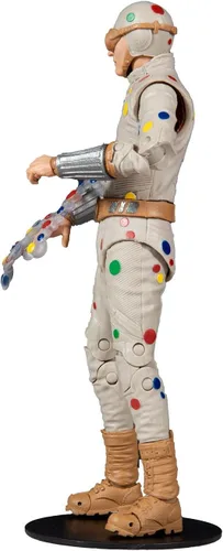 Vista 6 de McFarlane Toys DC Multiverse Polka Dot Man (The Suicide Squad) Figura de acción de 7 pulgadas con pieza de tiburón rey Build-A y accesorios