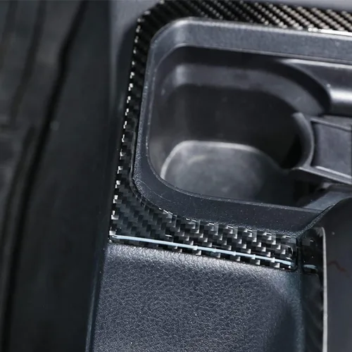 Vista 3 de Ajuste para Toyota Tacoma 2016 2018 2019 2020 Control central Caja de almacenamiento de tazas de agua, panel de calcomanías decorativas