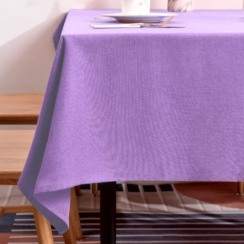 Vista 16 de BALCONY & FALCON Mantel Rectangular de Lino Sintético Impermeable Lavable Limpiable Cubierta de Mesa para Decoración de Mesa de Cocina Comedor