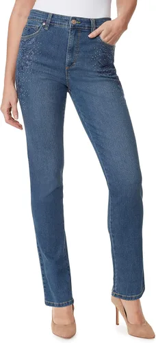 Vista 7 de Gloria Vanderbilt Women's Amanda Corduroy Slim High Rise Pant Regular Negro