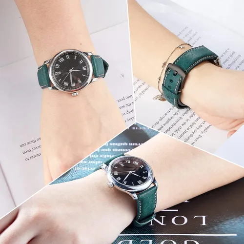 Vista 2 de Avohome Genuine Leather Watch Straps 182022mm Italy Frosted Cowhide Watch Strap Multi-color for MenWomen with Pin BuckleWatch not included
