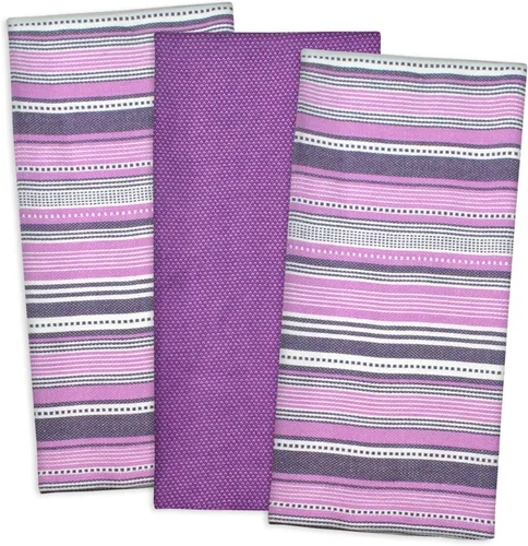 Vista 12 de DII Everyday Colección de toallas de cocina Urban Stripe, 20x30, verde alcachofa, 3 piezas