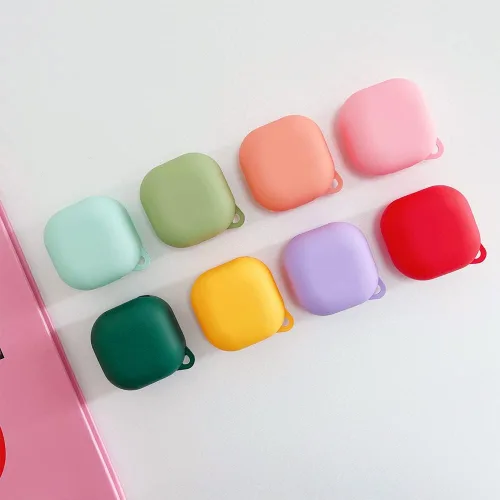 Vista 9 de Funda rígida de policarbonato a prueba de golpes para Samsung Galaxy Buds 2 2021/Galaxy Buds Pro 2021/Galaxy Buds Live 2020, accesorios con llavero