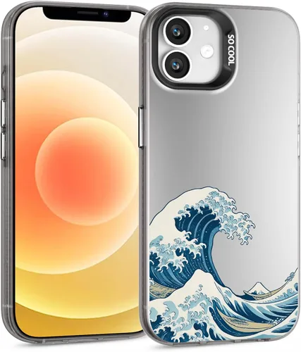 Vista 33 de Funda para iPhone 12 Pro Max (protección contra caídas de grado militar) Funda de teléfono de TPU a prueba de golpes, medusa-12PM Azul