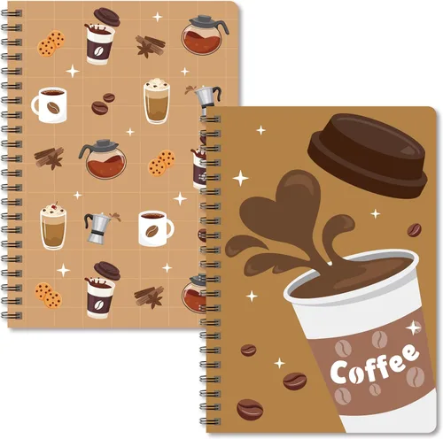 Vista 21 de B1ykin Cuadernos en espiral A5, 2 unidades, 50 hojas, 100 páginas, encuadernados con alambre, regalo de agradecimiento al profesor, cuaderno