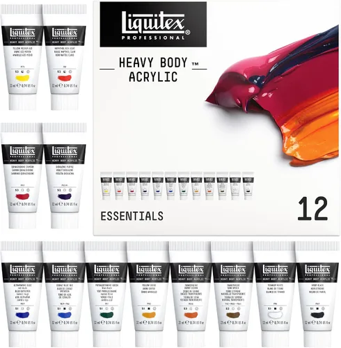 Vista 16 de Juego de 4 acrílicos Liquitex profesionales de cuerpo de pesado