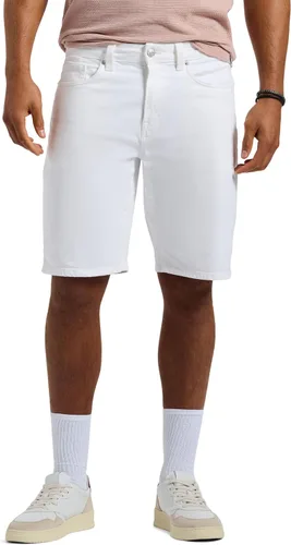 Vista 18 de Buffalo David Bitton Pantalones cortos de mezclilla rectos y relajados para hombre