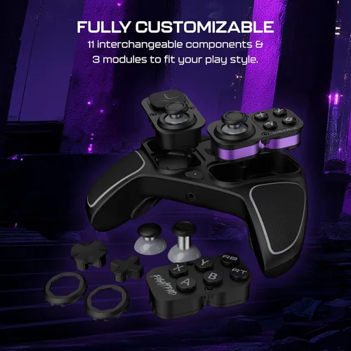 Vista 3 de Turtle Beach Victrix Pro BFG Reloaded Wireless Gaming Controller Licensed for Xbox Series X S, Xbox One, PC Gamepad, Bluetooth, Fightpad