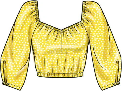 Vista 6 de Simplicity Misses' Tops - Paquete de patrones de costura, código S9749, tallas 8-10-12-14-16, multicolor