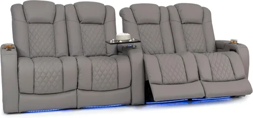 Vista 56 de Seatcraft Virtuoso 365 - Asiento de cine en casa (3 unidades), color ébano