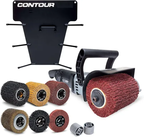 Vista 10 de Eastwood Contour SCT Herramienta de acondicionamiento de superficies con 4 tambores de lijado Herramientas de preparación de metal automotriz