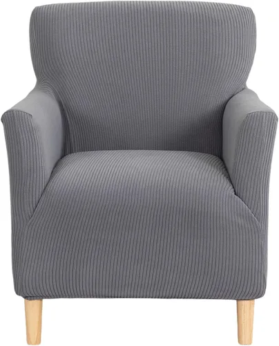 Vista 8 de NILUOH Funda para Sillón de Banquete de 1 Pieza Elástica Fundas para Sillas con Brazos Estampada Suave Funda para Silla de Acento Antideslizante