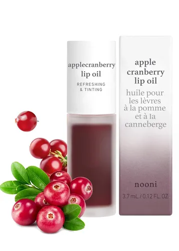 Vista 2 de NOONI Aceite de labios vegano coreano – Applecranberry, 0.12 onzas líquidas + aceite de labios coreano – Appleginseng, paquete de 0.12 onzas líquidas