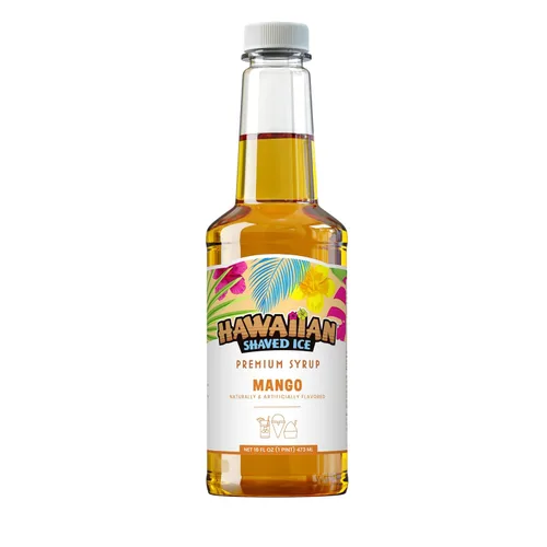Vista 16 de Jarabe de Ahijado Helado Hawaiian Shaved Ice, Tamaño Pinta, Sabor Sangre de Tigre, Ideal para Raspaditas, Soda Italiana, Paletas, No Necesita