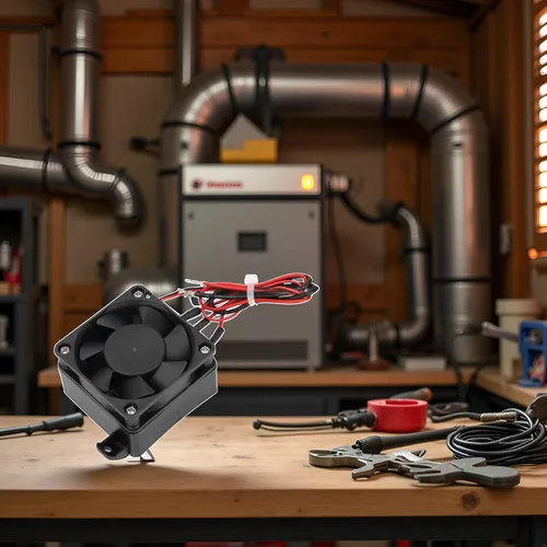 Vista 8 de Calentador de termistor con ventilador, ventilador de calentador de aire de 110 V, mini calefacción de aire termistor PTC, termistor PTC, piezas