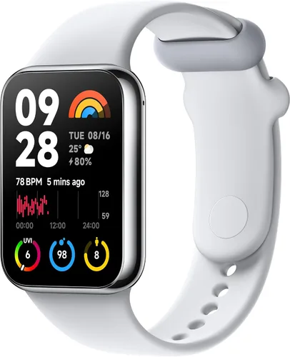 Vista 4 de Xiaomi Smart Band 8 Pro Fitness Tracker, pantalla AMOLED de 1.74 pulgadas, batería de hasta 20 días, 5 ATM, seguimiento de SpO2, monitoreo del sueño