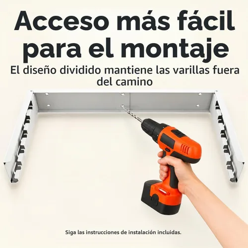 Vista 3 de ZdwCyl - Tendedero plegable para colgar en la pared, 32 pulgadas