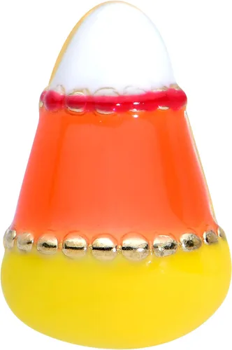 Vista 2 de Body Candy 16G - Aretes de acero inoxidable PVD 316L para mujer, diseño de caramelo de maíz, cartílago, joyería de hélice, tragus, 14 pulgadas
