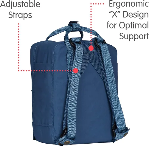 Vista 3 de Fjallraven Kanken Classic - Mochila pequeña para el día a día, Multicolor, talla única