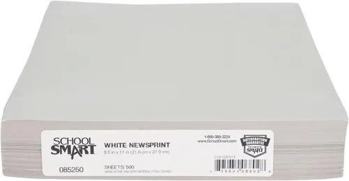 Vista 3 de Papel periódico Sax - 8 1/2" x 11" (21.59 cm x 27.94 cm) - Paquete de 500 hojas - Blanco