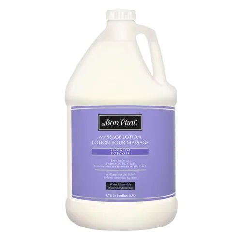 Vista 12 de Loción Bon Vital para masaje de coco, 1 galón, fórmula ligera con aceite de coco fraccionado puro, loción profesional para terapia, hidratante y sin
