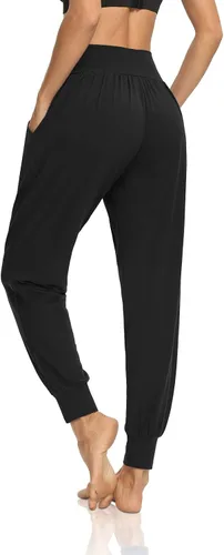 Vista 4 de DIBAOLONG - Pantalones deportivos holgados para mujer, para entrenamiento, yoga o descanso, cómodos, con bolsillos