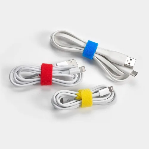 Vista 2 de Wrap-It Storage, correas de 5 pulgadas (50 unidades), reutilizables, organizador de cables de gancho y bucle para organización de cables