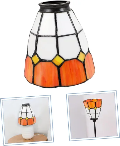 Vista 8 de DOITOOL Lámpara decorativa de cristal para lámpara de techo, cubierta festoneada colgante