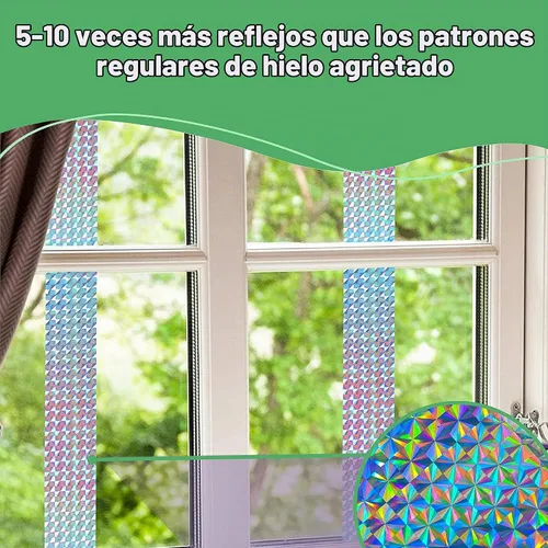 Vista 5 de cinta repelente de aves, sirve como espantapájaros (de 3 capaz de ancho), 147 pies x 2 pulgadas