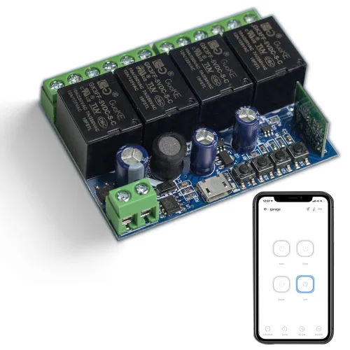 Vista 11 de Módulo de relé inteligente inalámbrico Ewelink WiFi USB 5V 4 canales, autobloqueante, contacto seco, interruptor de palanca remoto para control