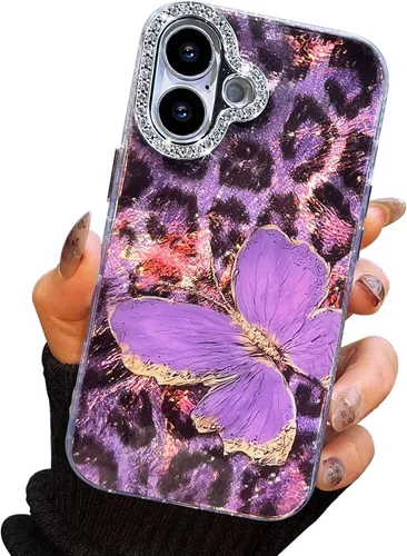 Vista 77 de I-MGAE-IN-AR Funda compacta para iPhone 11, diseño de mariposa, marco de protección de lente de cámara con diamante 3D, bonitas fundas protectoras