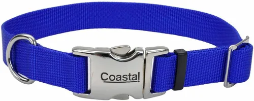 Vista 13 de Coastal Collar de perro ajustable para mascotas con hebilla de metal, cómodo collar de perro resistente a la decoloración con cierre a presión Negro