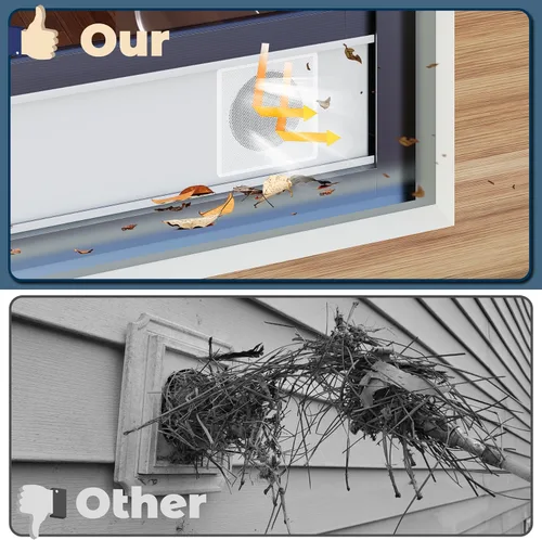 Vista 6 de Kit de sellado de ventana de CA portátil, protector de pantalla de malla, ajuste universal para la mayoría de placas de sellado de ventana