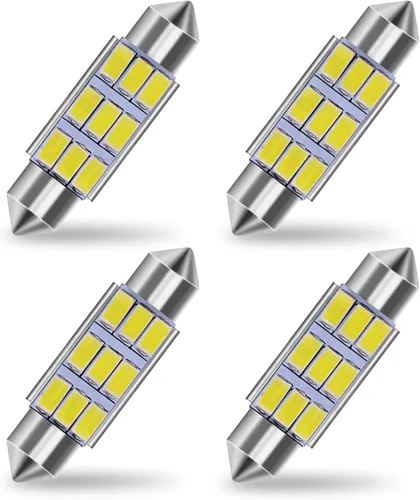 Vista 9 de 36mm Bombillas LED 6000K Blanco Puro Brillante para Luces Interiores de Coche, Libres de Errores, 9-SMD 5630 Chipsets, DE3021, Bombilla para Luz
