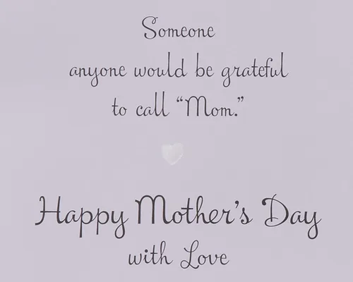 Vista 4 de American Greetings Tarjeta del día de la madre de hijo (Porque de ti)