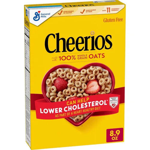Vista 10 de Cheerios, cereales para el desayuno sin gluten saludables para el corazón, 8.9 onzas