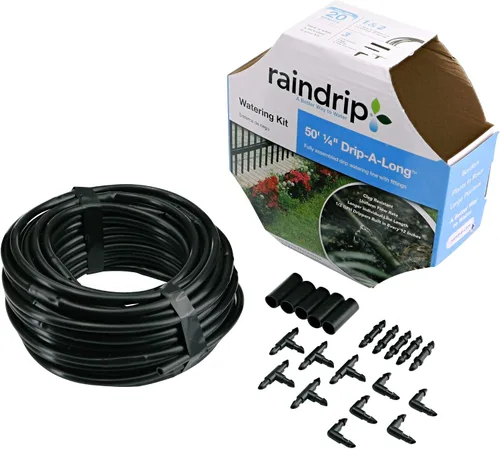 Vista 11 de Raindrip R560DP Sistema de riego por goteo, sistema de riego por goteo automático con temporizador para maceteros y canastas colgantes, riega hasta