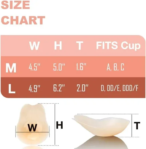 Vista 9 de Pasties - Brasier adhesivo para pezones, sin espalda y levantamiento de senos, para mujer, reutilizable, con calcetines invisibles, Beige