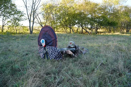 Vista 6 de MOJO Outdoors Scoot N Shoot Gunner - Soporte para señuelo de pavo, accesorios de caza, equipo de caza de Turquía y accesorios