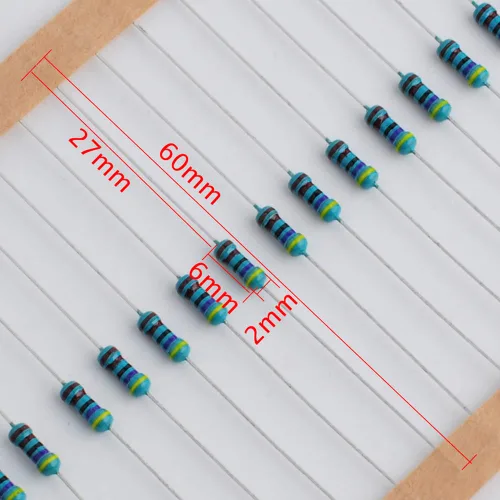 Vista 3 de 1460Pcs 1/4W 73 Valores 1% Película de Metal de Precisión Kit Surtido de Resistencia Electrónica Set 1ohm-1Mohm para Arduino