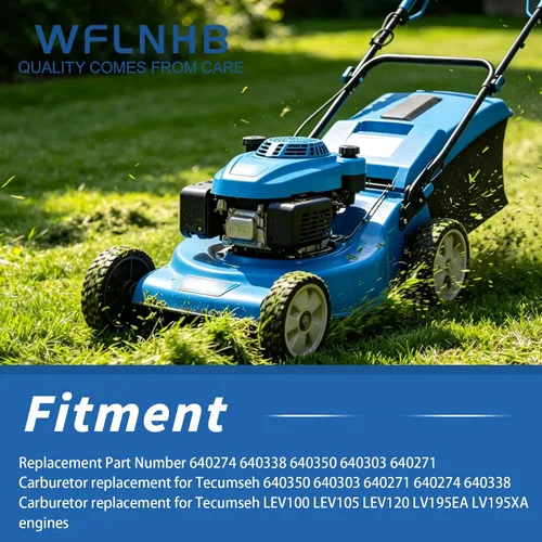 Vista 6 de WFLNHB Repuesto de carburador para motores Tecumseh LEV100 LEV105 LEV120 LV195EA LV195XA 640274 640338 640350 640303 640271