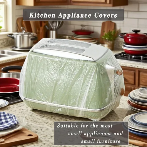 Vista 3 de STAYWILD 30 piezas de cubiertas protectoras para polvo de pequeños electrodomésticos de cocina, cubiertas desechables de plástico engrosadas